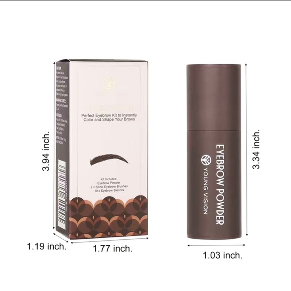 ✨⭐️Eyebrow Stamp Stencils Kit, One Step Brows Powder Makeup - Picture 5 of 6